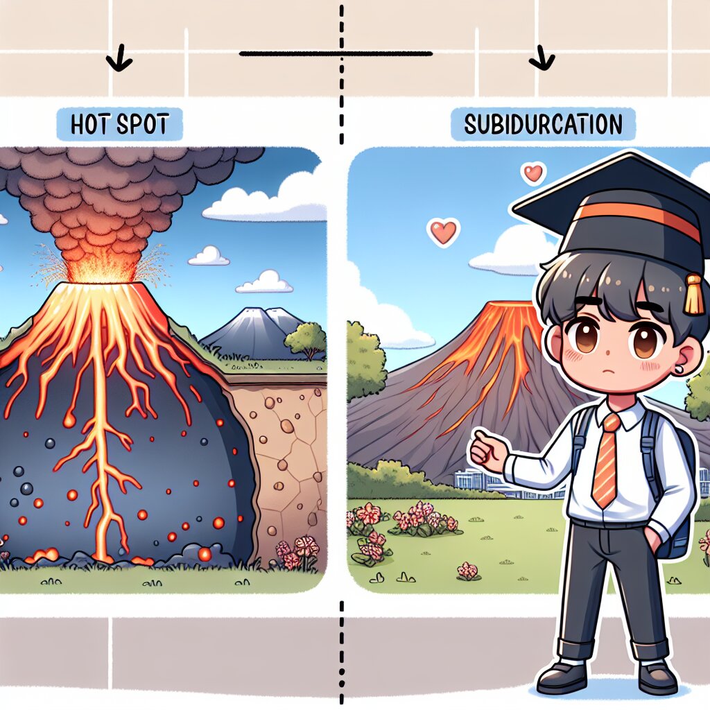 🌋 열점 화산 vs 🏔️ 섭입대 화산: 화산 활동의 두 얼굴