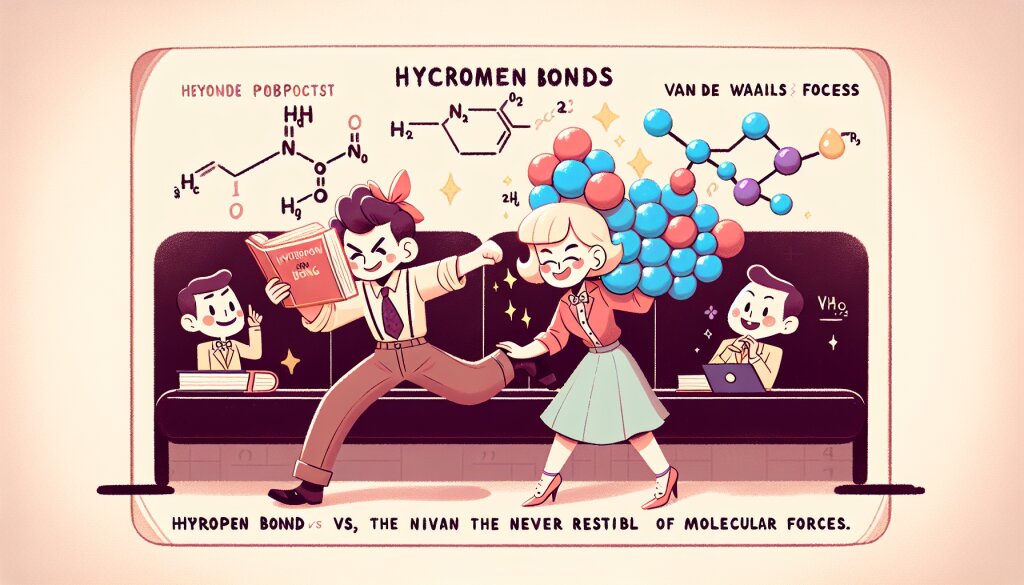 수소결합 vs 반데르발스 힘: 분자간 인력의 강약 대결