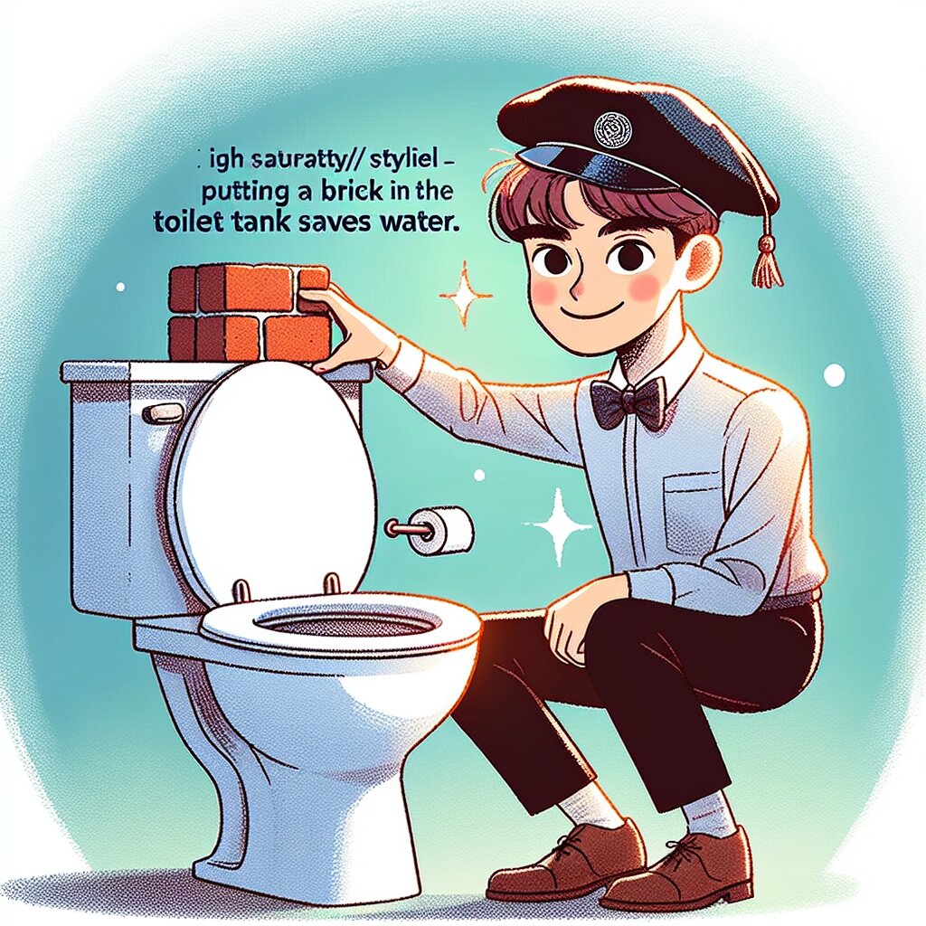 🚽 변기 물통에 벽돌을 넣으면 물이 절약된다는데?