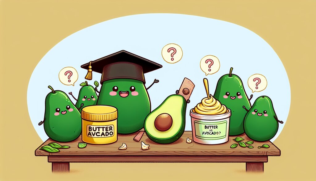 🥑 버터 VS 아보카도: 어떤 지방이 더 건강에 좋을까?